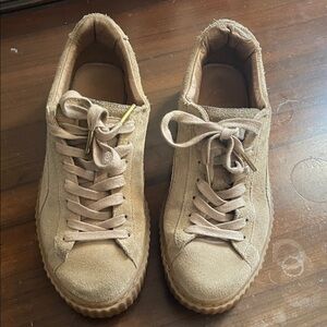 Puma Tan Suede Sneakers